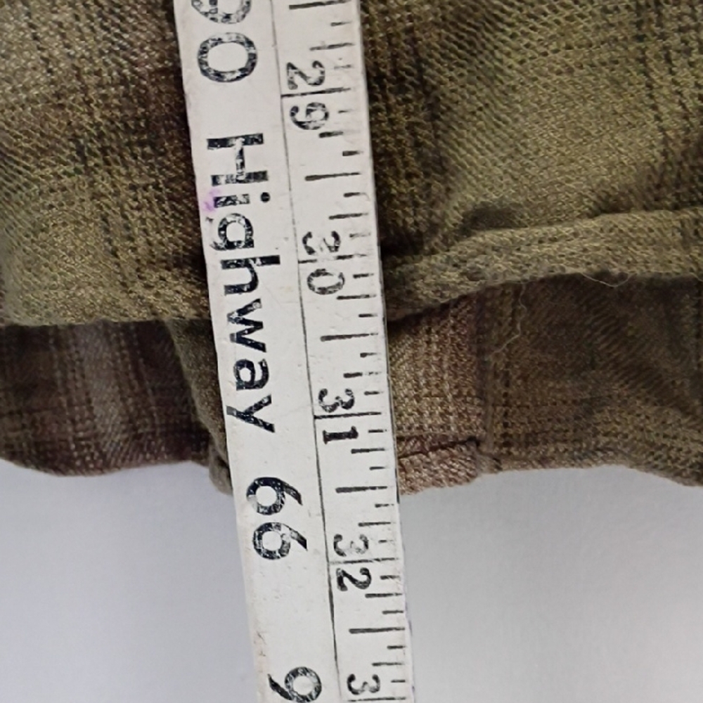 North River Outfitters Men’s 2XL Green & Brown Plaid Flannel Shirt Cotton Rayon - Picture 6 of 9